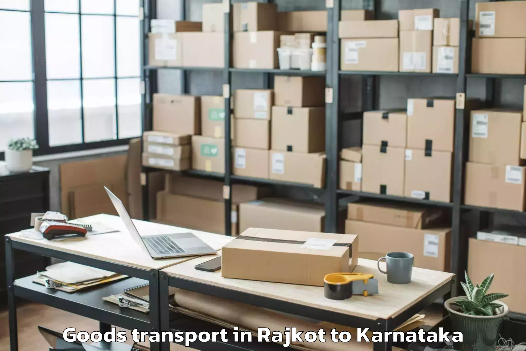 Hassle-Free Rajkot to Shiraguppi Goods Transport